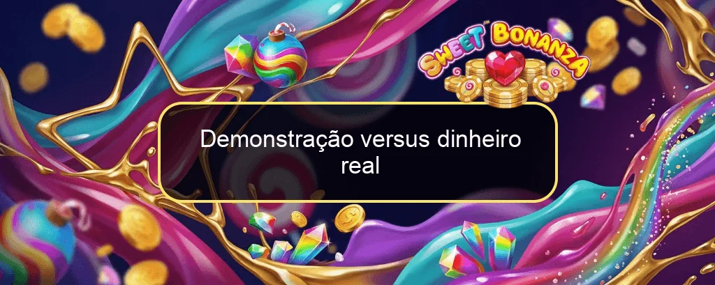 Demonstração versus dinheiro real